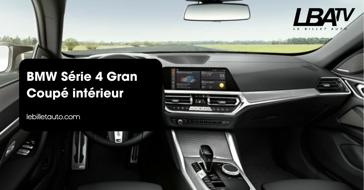 BMW Série 4 Gran Coupé intérieur