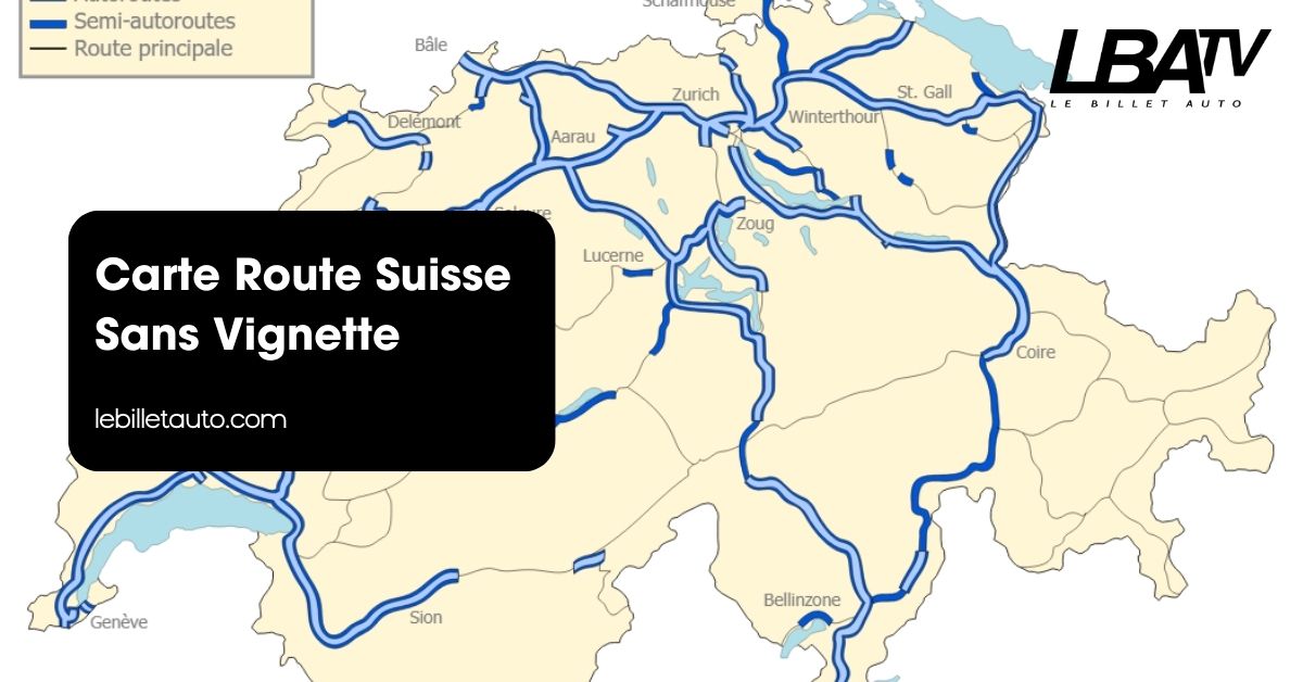Carte Route Suisse Sans Vignette