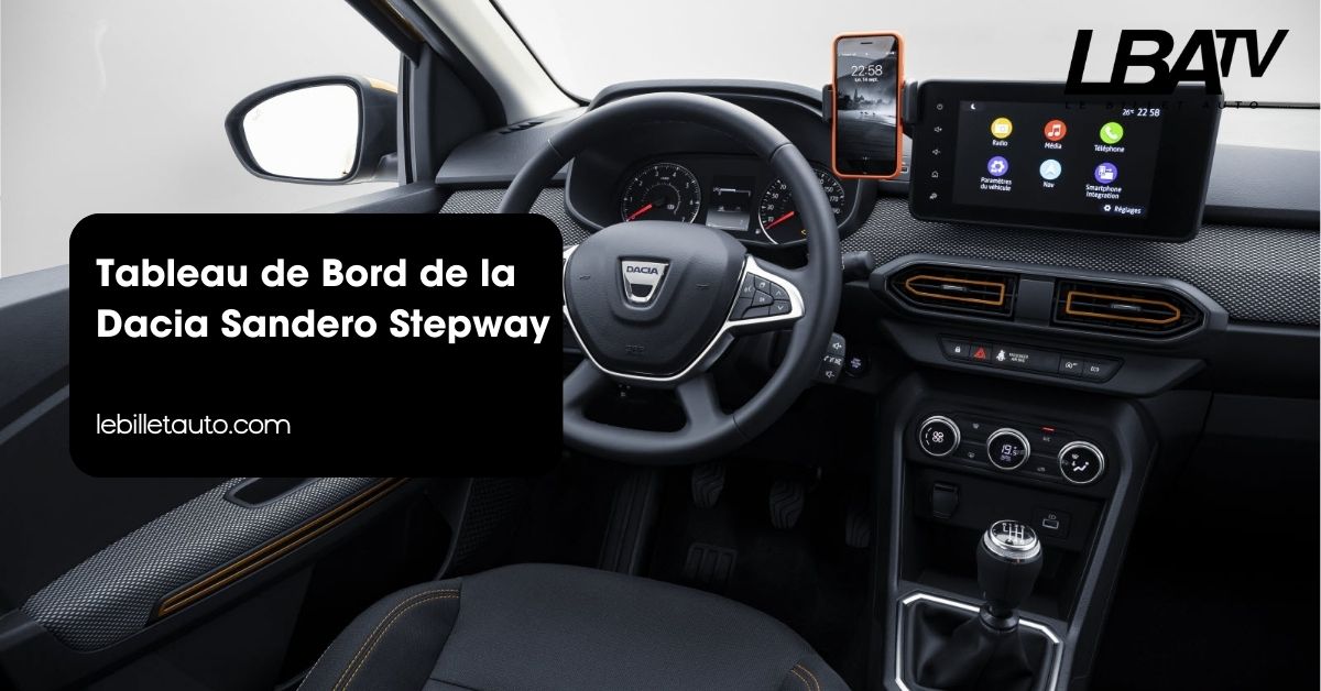 Tableau de Bord de la Dacia Sandero Stepway