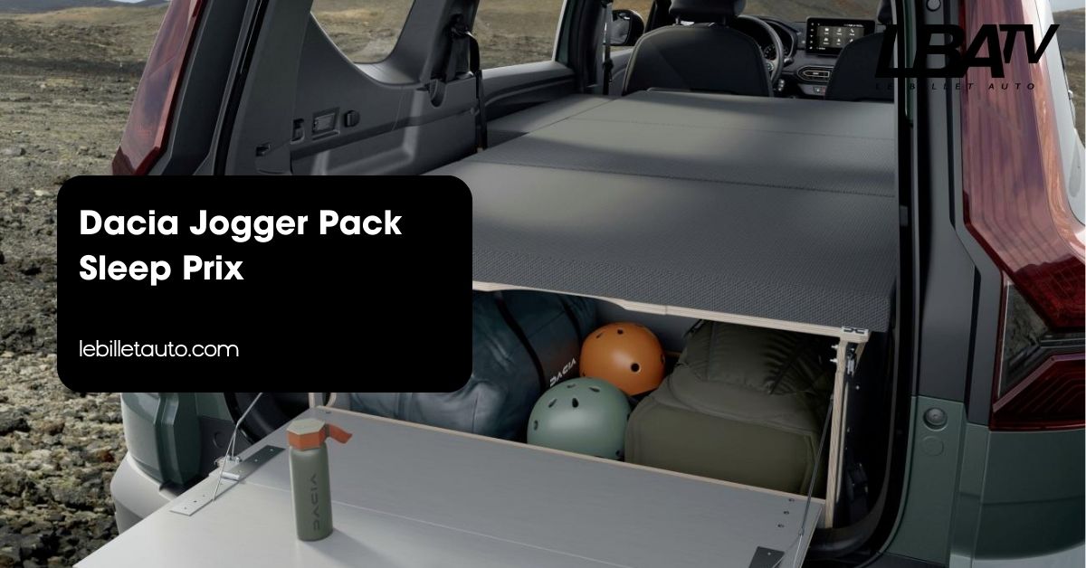 Dacia Jogger Pack Sleep Prix