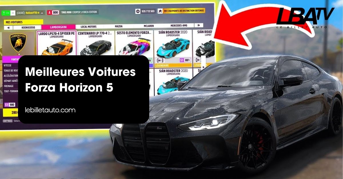 Meilleures Voitures Forza Horizon 5