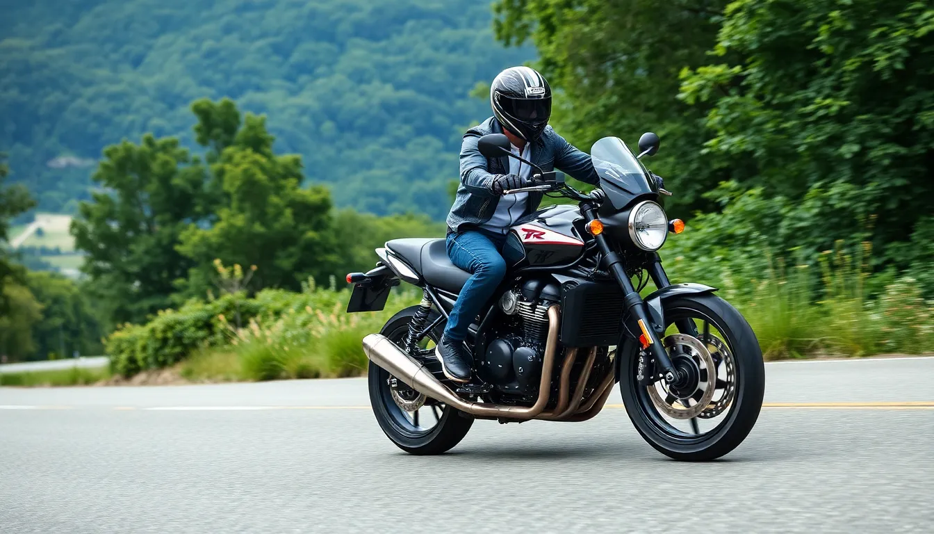 2 essai triumph trident 660